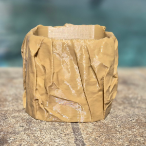 Crumpled Paper Bag Planter (Square)